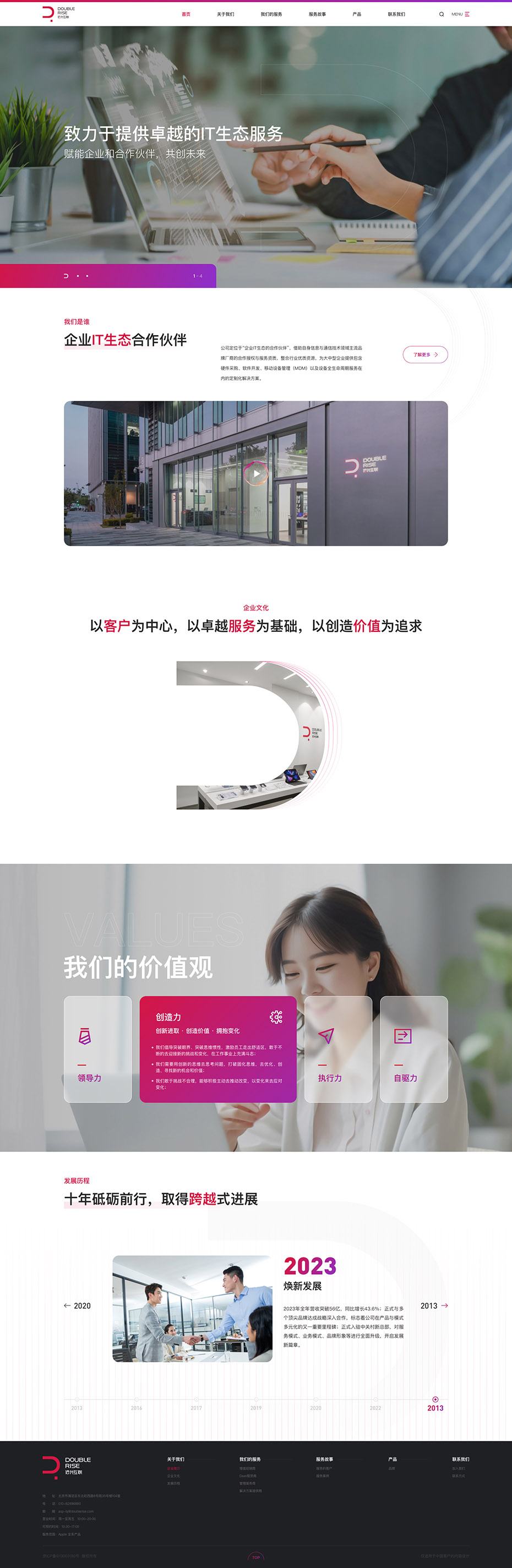 創意官網首頁設計